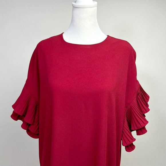 Red Flared Dress | Size S | Casual Elegance | Gently Used - Picture 5 of 7